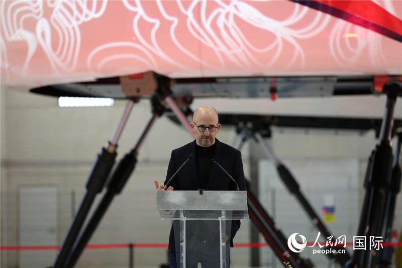 Simaero 集團(tuán)首席執(zhí)行官尼古拉·穆特致辭（于超凡 攝）