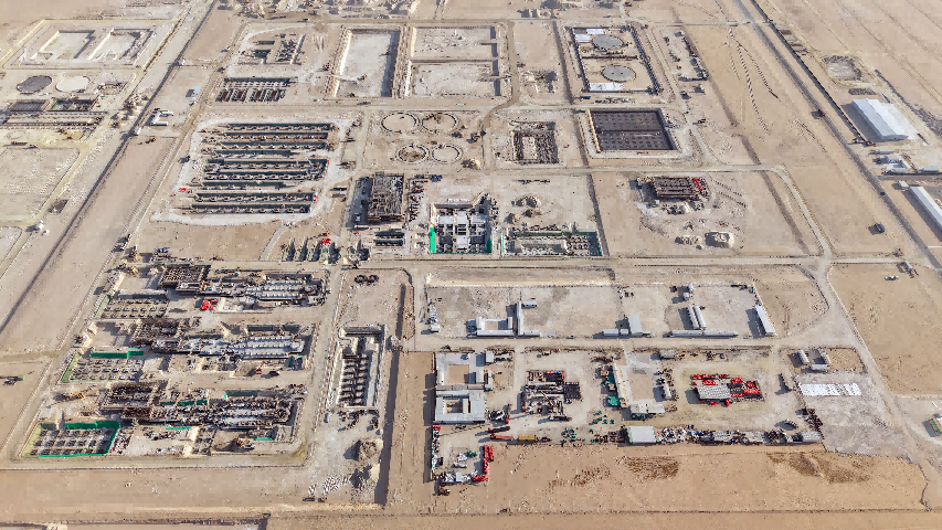 納瑞亞EPC項(xiàng)目正在施工中。項(xiàng)目部供圖