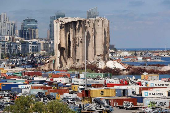 這是2023年8月3日拍攝的黎巴嫩貝魯特港。新華社發(fā)（比拉爾·賈維希攝）