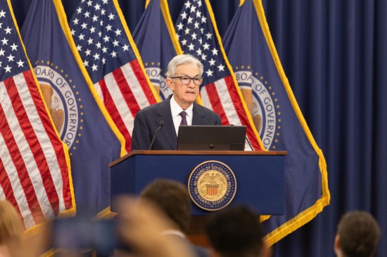 　　6月18日，美國聯(lián)邦儲(chǔ)備委員會(huì)主席鮑威爾在華盛頓出席記者會(huì)。新華社記者胡友松攝