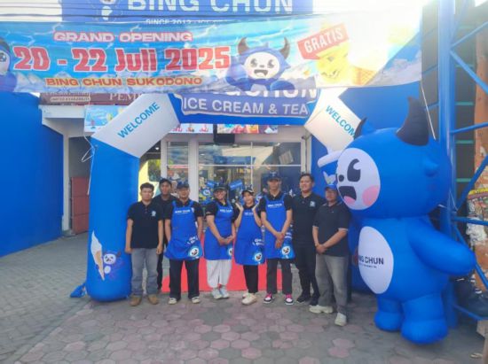 冰淳茶飲在印度尼西亞的一處門店。新華社發(fā)