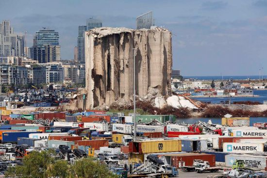 這是2023年8月3日拍攝的黎巴嫩貝魯特港。新華社發(fā)（比拉爾·賈維希攝）